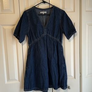 Women's Denim V-Neck Top